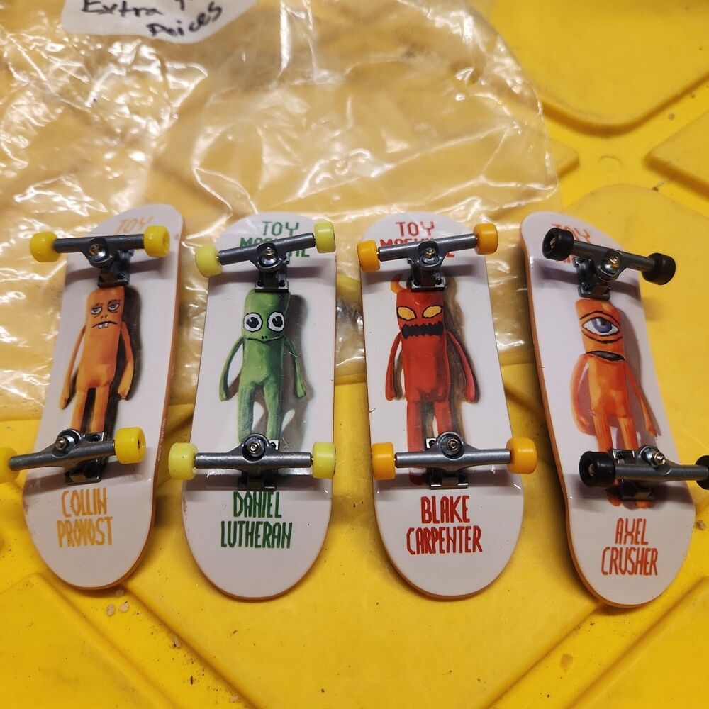 Tech Deck 4 Pack Toy Machine Lutheran Carpenter Crusher Provost Lot